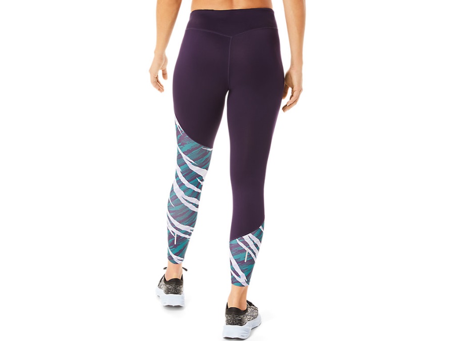 WILD CAMO 7-8 TIGHT Night Shade-Velvet Pine Asics