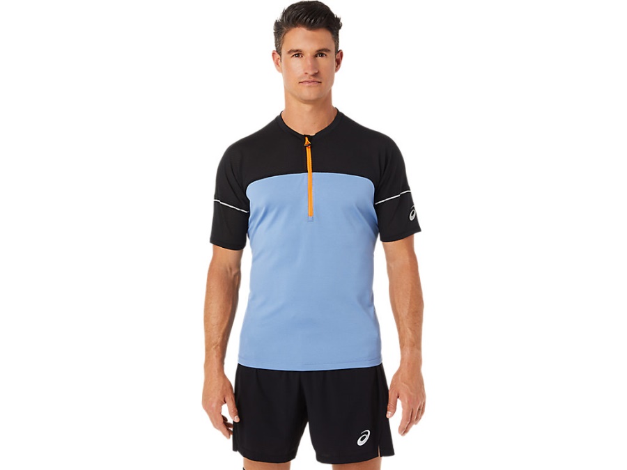 Asics FUJITRAIL TOP Blue Harmony-Performance Black