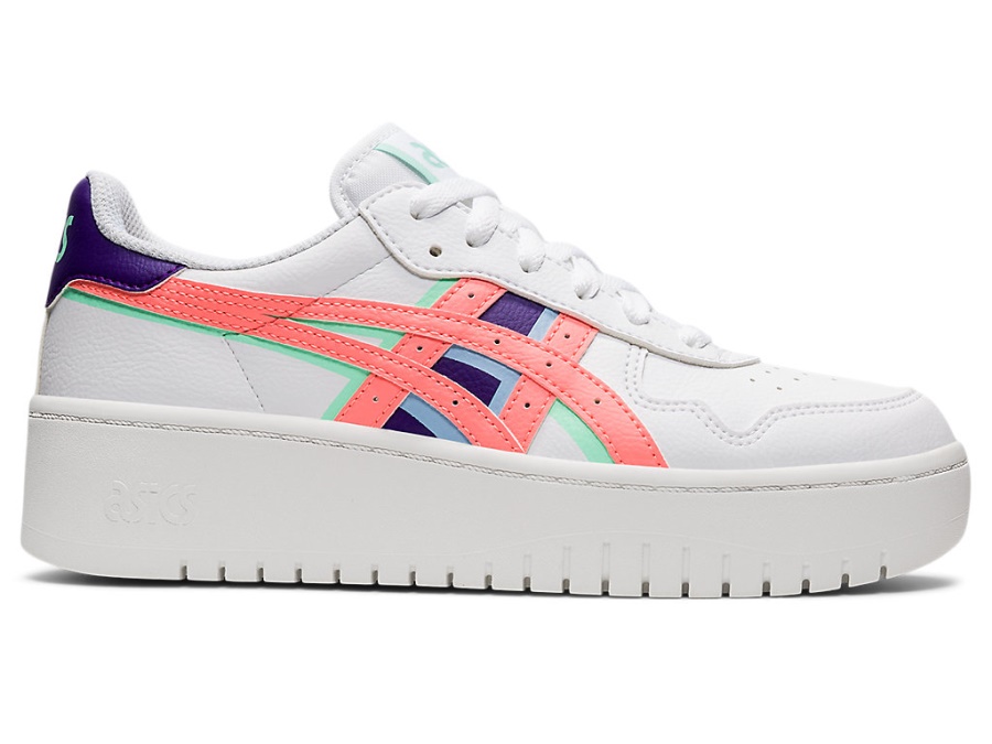Asics JAPAN S PLATFORM (DETAIL MANIPULATION) White-Sun Coral
