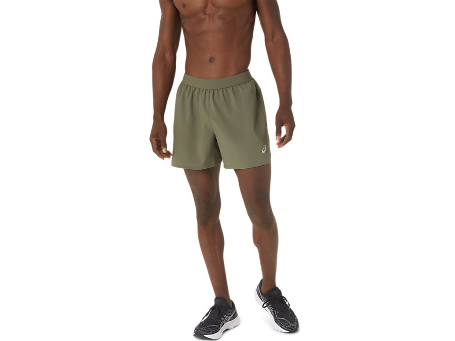 Asics ROAD 5 INCH SHORT Mantle Green