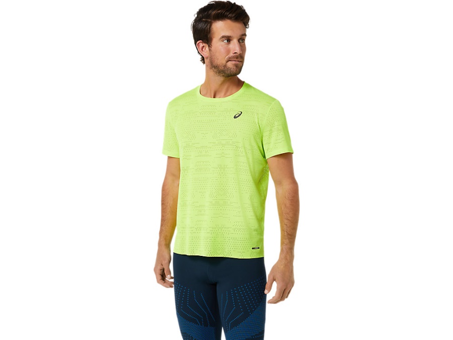 Asics VENTILATE ACTIBREEZE SHORT SLEEVED TOP Hazard Green