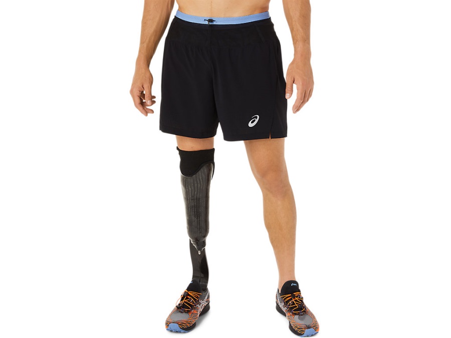 FUJITRAIL SHORT Performance Black-Blue Harmony Asics