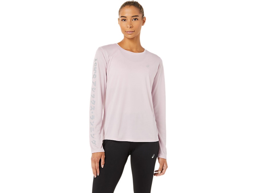 KATAKANA LONG SLEEVED TOP Barely Rose Asics