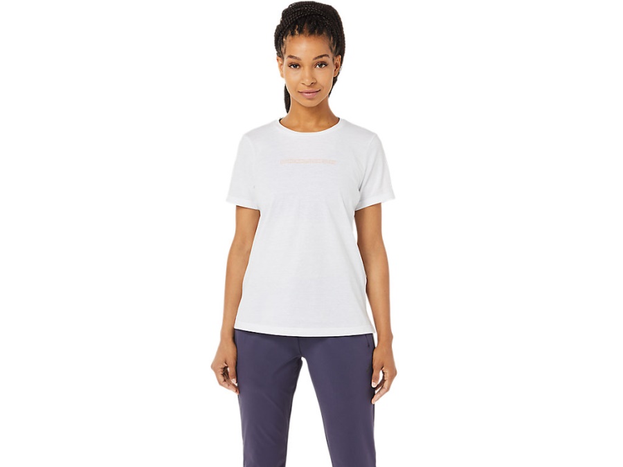 LOGO GRAPHIC TEE Brilliant White Asics